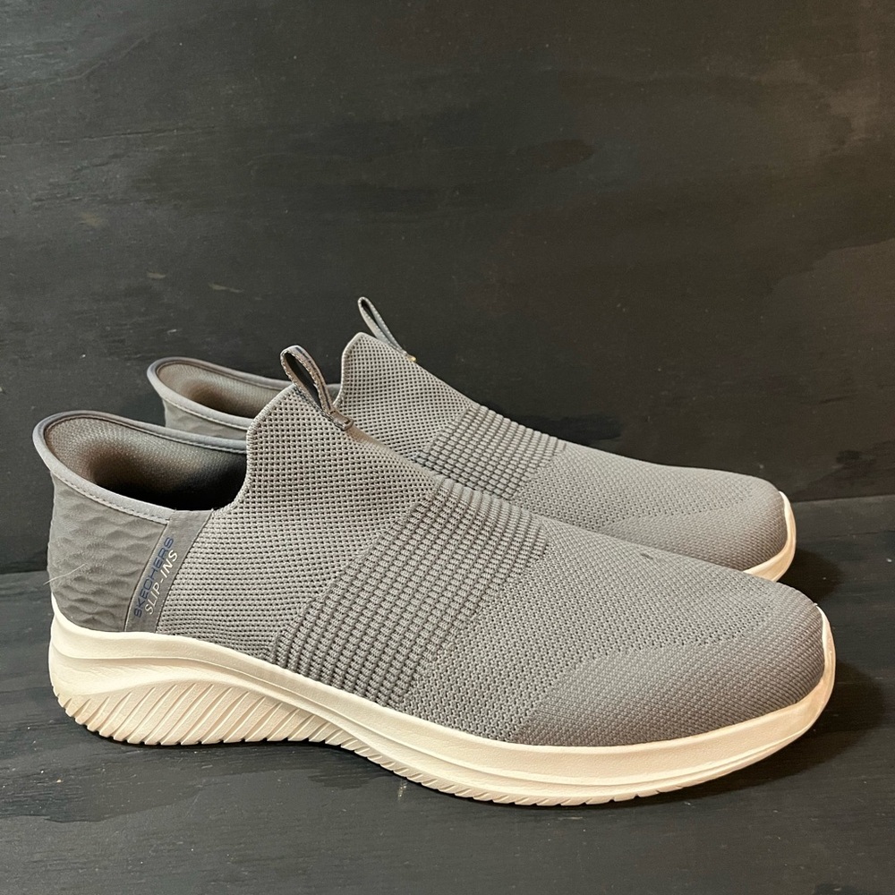 Skechers Slip-ins Ultra Flex 3.0 Men’s Size 13 Grey Right Away Slip On Sneakers